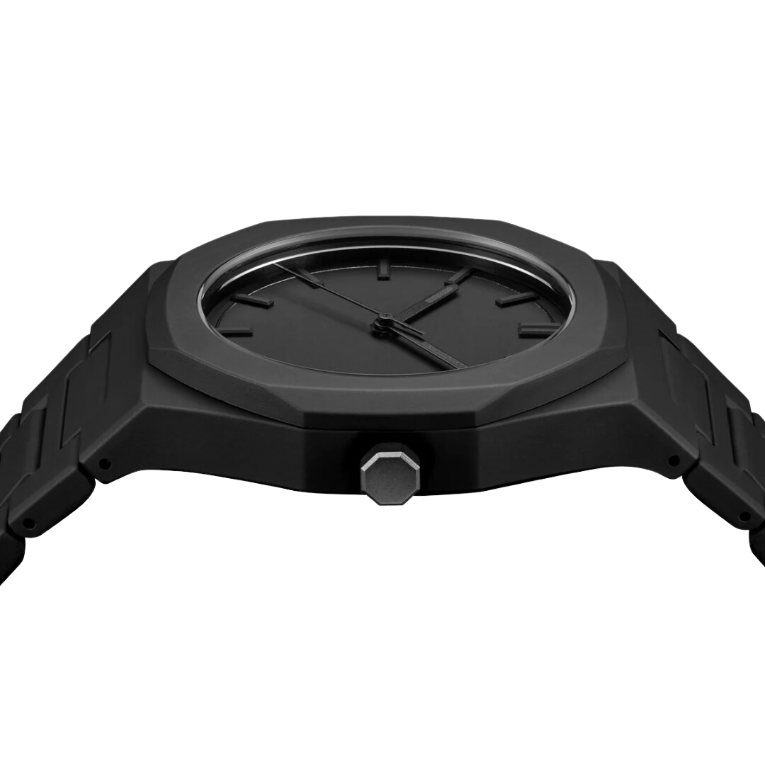 Minimalistische Herrenuhr – Stahl & Leder