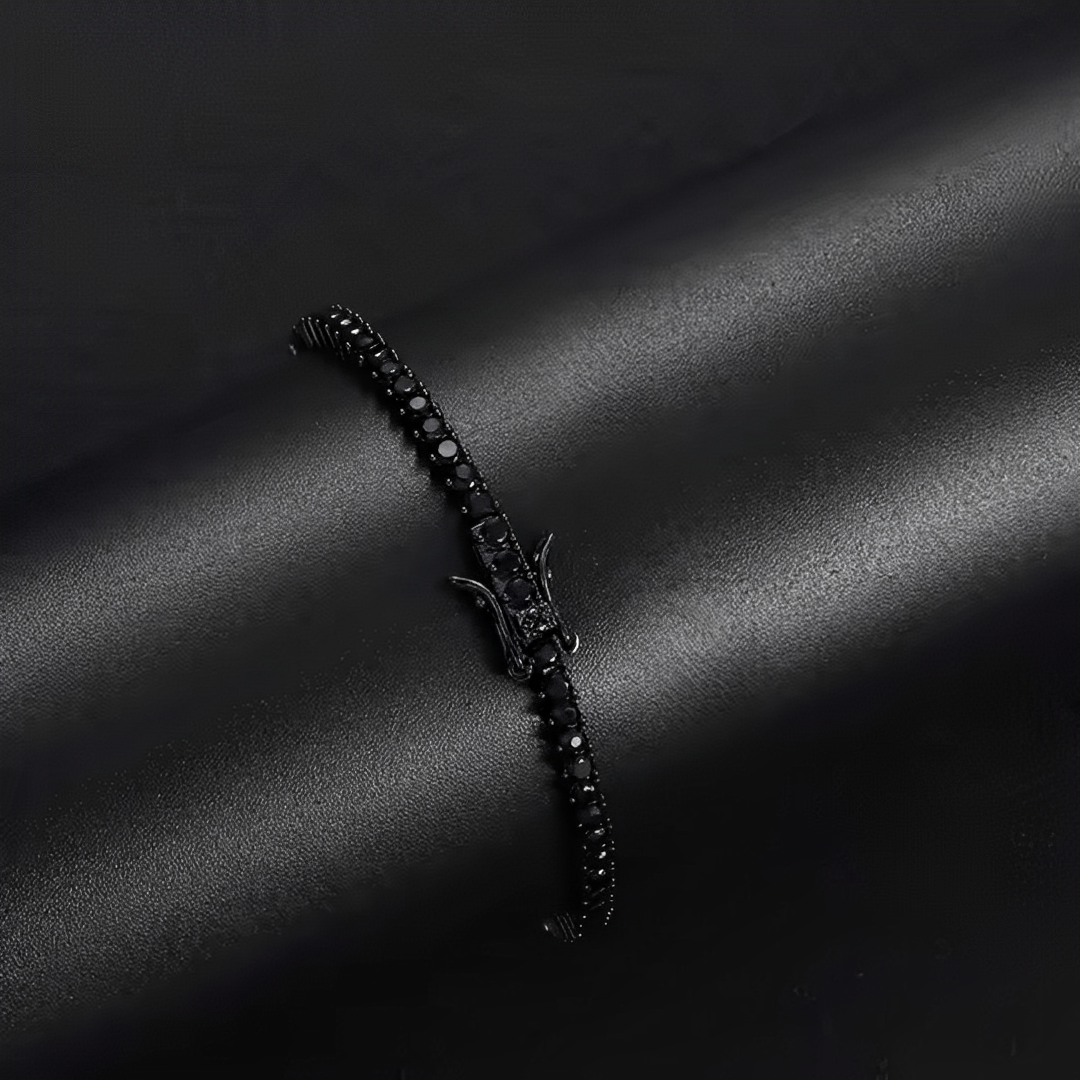 Lederarmband – Tiefschwarz